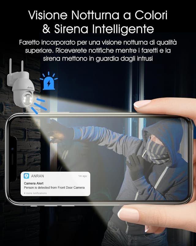 Thumbnail 4 de ANRAN Q03-Max Telecamera Wi‑Fi 5MP per esterni