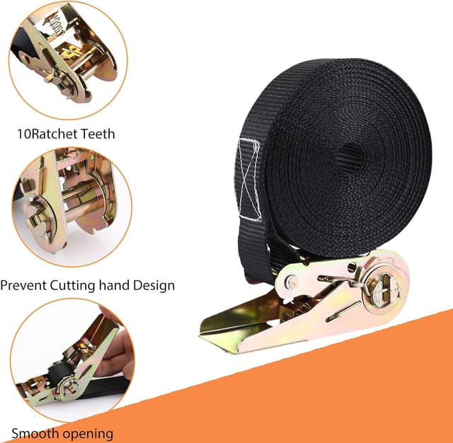 Thumbnail 2 de 10x Spanngurte 800 kg 6 m 25mm