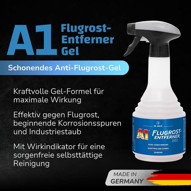 Detalle 2 de DR. WACK A1 Flugrost-Entferner Gel 500 ml