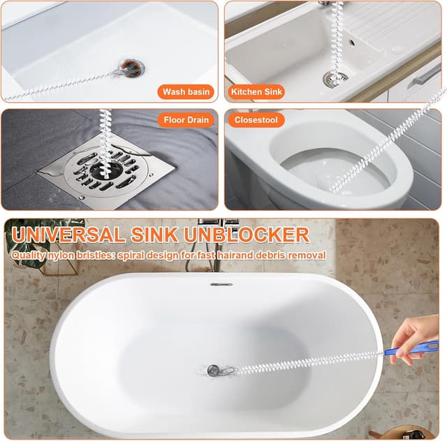 Thumbnail 6 de LANZHANFEI 4PCS Drain Unblocker rods for sinks and toilets ðŸ›