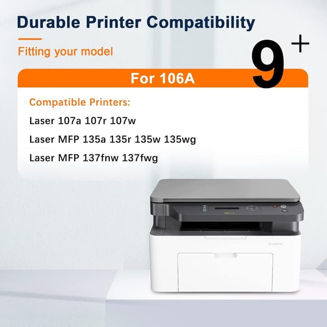 Detalle de ColorKing Cartucce di toner compatibili HP 106A W1106A Nero (2-Pack) per Laser e Laser MFP