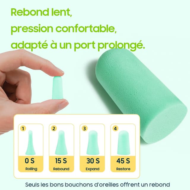 Thumbnail 4 de Bouchons d'oreille 50 paires pour dormir