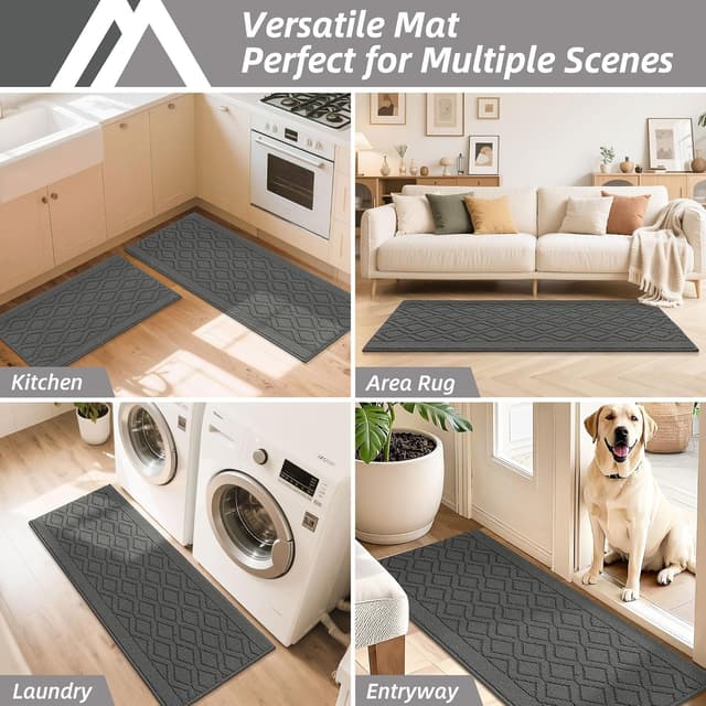 Thumbnail 6 de COSY HOMEER Kitchen Rug Mats 48x20 in ๐