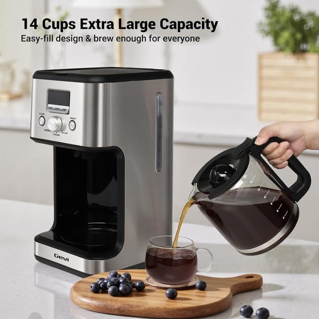Detalle 2 de Gevi 14-Cup Programmable Coffee Maker