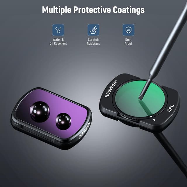 Detalle de NEEWER Osmo Pocket 3 ND filter set
