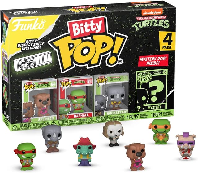 Thumbnail 12 de Funko TMNT Bitty Pop! Colección con Sorpresa y Repisa Apilable 🐢