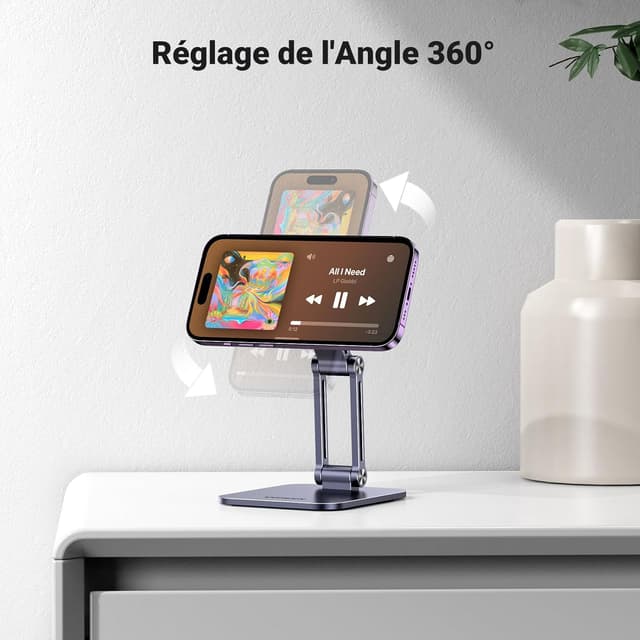 Detalle 2 de UGREEN Support téléphone magnétique bureau