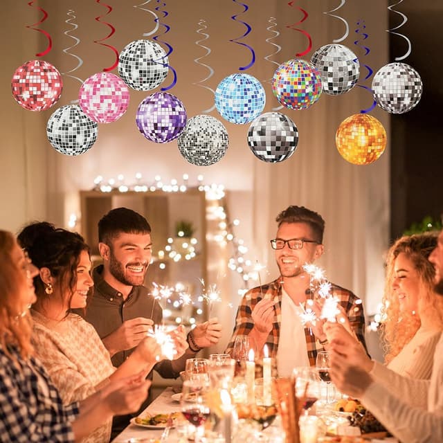 Thumbnail 4 de OFFCUP 12pcs Décorations Disco 60 cm