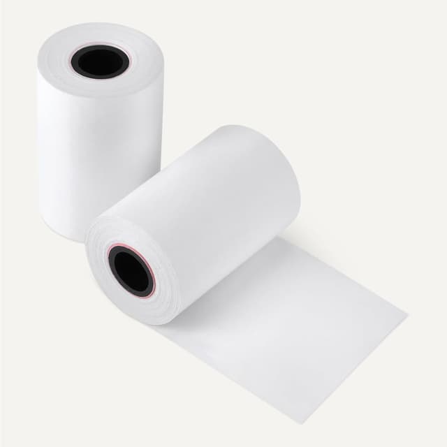 Detalle 2 de Amazon Basics Thermal Paper Receipt Rolls 57×40 mm 20-pack 🧾