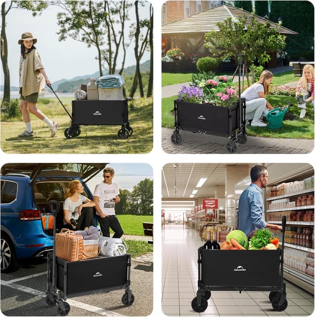 Thumbnail 6 de Naturehike Carrello da giardino pieghevole 50L, portata 120 kg