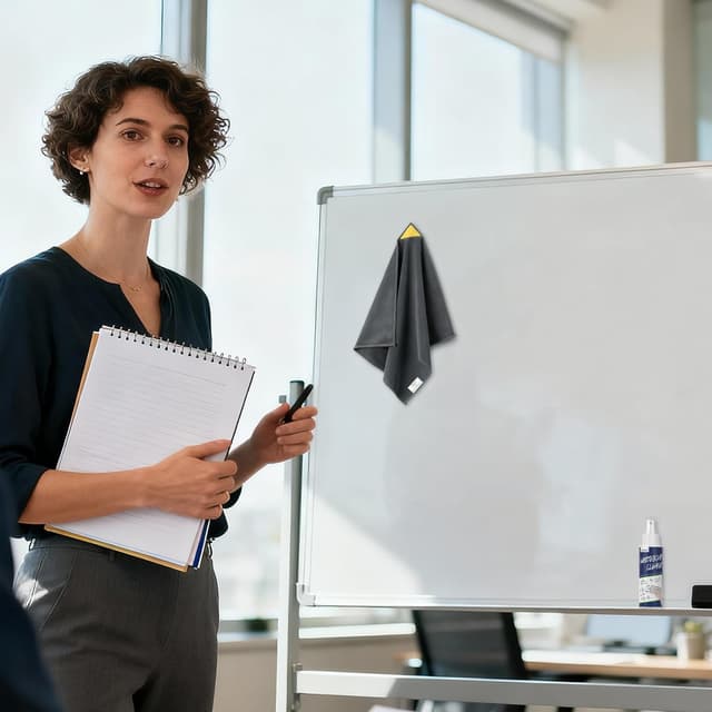 Thumbnail 6 de loukin 4pcs Magnetic Whiteboard Cleaning Cloth (with cleaner) for classroom, home and office