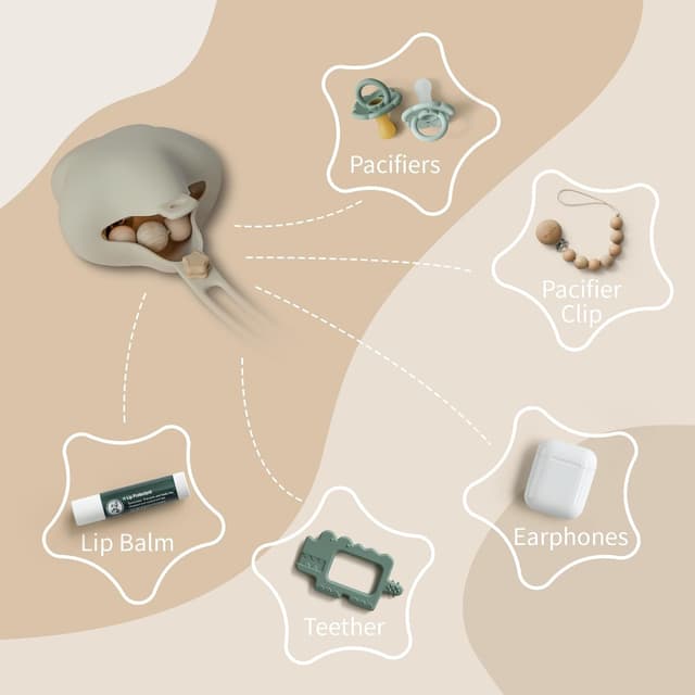 Thumbnail 2 de Moonkie Dummy Case 2 Pack pacifier holder