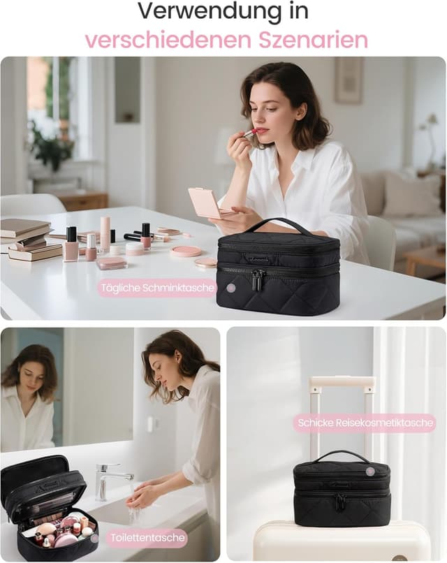 Detalle 2 de LOVEVOOK Kosmetiktasche Doppelkammer 23