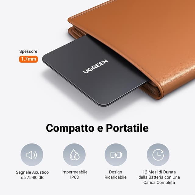 Thumbnail 1 de UGREEN FineTrack Slim Localizzatore 1,7 mm