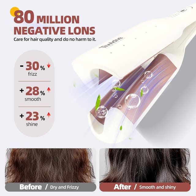 Detalle 1 de Tiwiche S-shaped curling iron 38mm