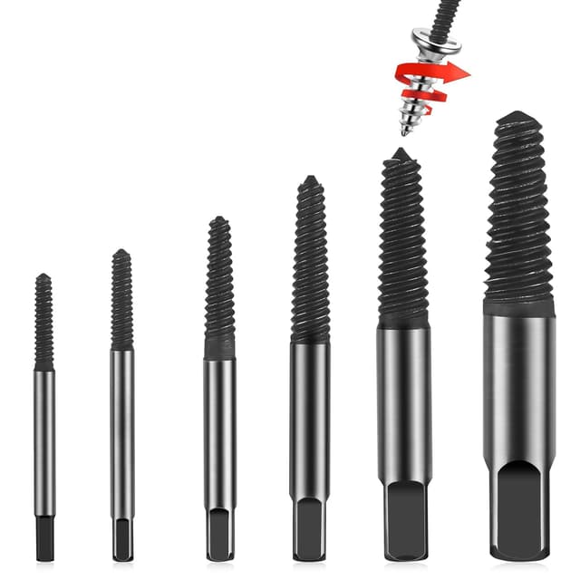 Detalle de Damaged screw extractor set, 6 piece carbon steel