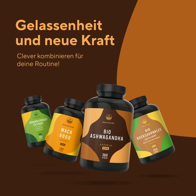 Thumbnail 6 de TRUE NATURE Bio Ashwagandha 360 Kapseln 2600 mg