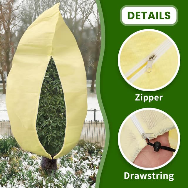 Thumbnail 2 de 78x41in Plant Covers 4-Pack Frost Cloth for Plants