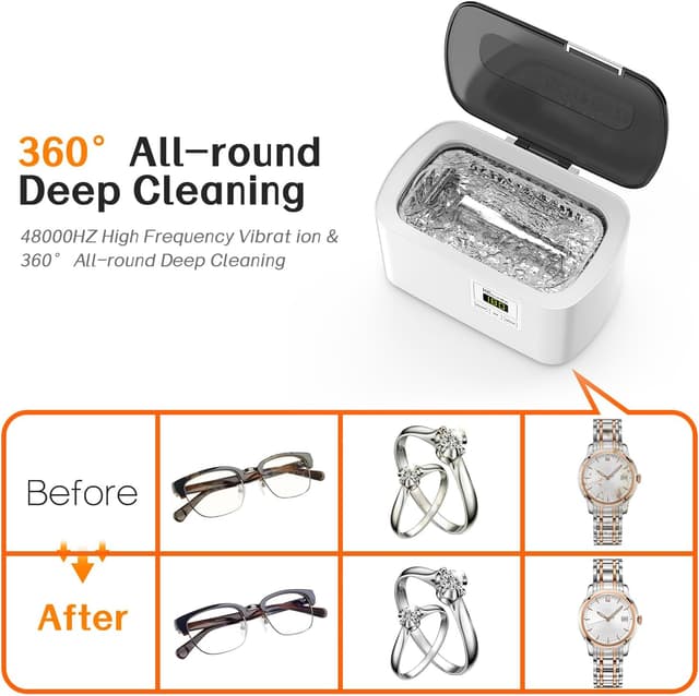 Thumbnail 4 de KECOOLKE Sonic Cleaner Ultraschallreiniger mit Timer