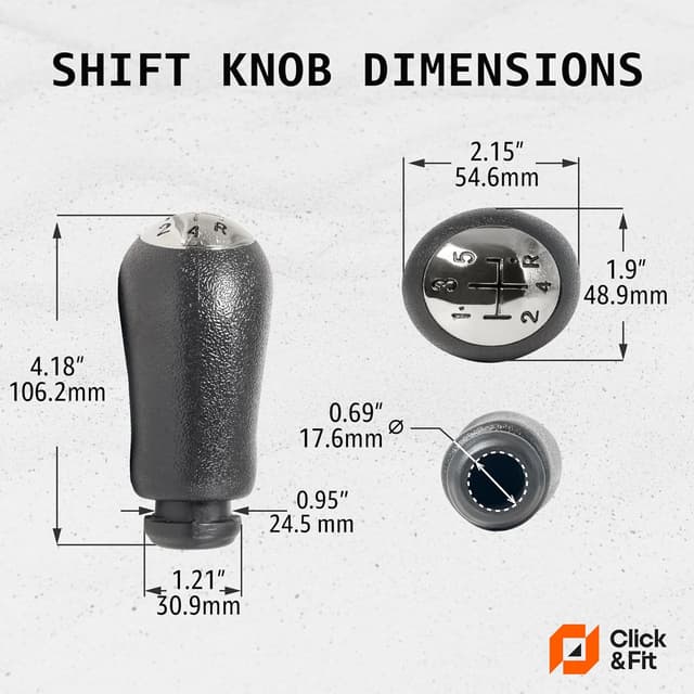 Thumbnail 3 de Clickn&Fit 5‑Speed Gear Shift Knob