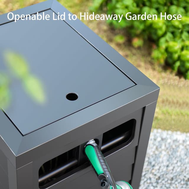 Detalle 2 de AQUAZILLA Metal Hose Reel Box 150ft