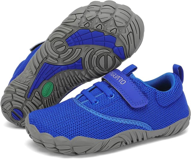 Detalle de SAGUARO Kinder Barfußschuhe leicht & rutschfest (Gr. 24–36) mit Klettverschluss