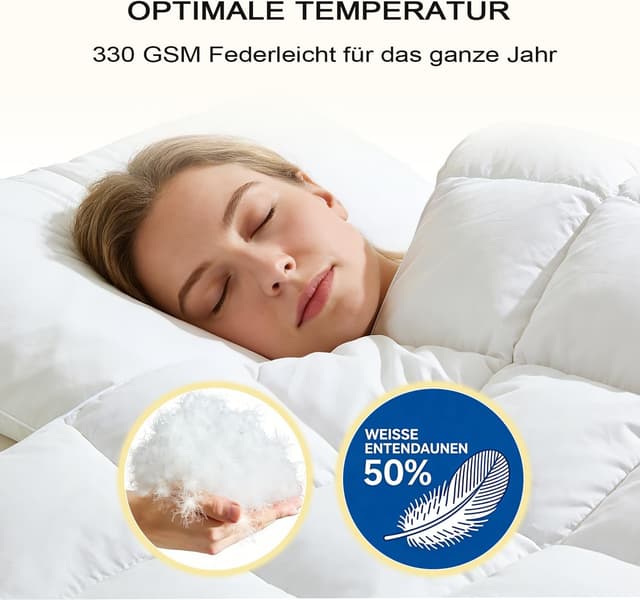 Thumbnail 3 de Ganzjahresdecke 135x200 cm Daunendecke 890 g