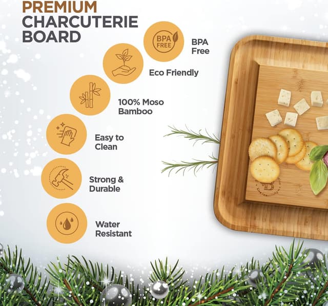 Thumbnail 5 de Bamboo Charcuterie Board Gift Set 2025 🧀