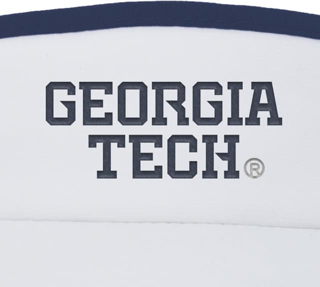 Detalle de Pacific Headwear NCAA Lite Series All-Sport Active Visor (Georgia Tech Yellow Jackets)