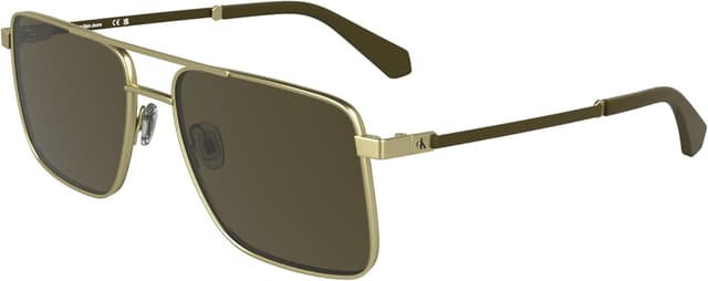 Detalle 2 de Calvin Klein Jeans CKJ25201S occhiali da sole in stile aviator con lenti marroni
