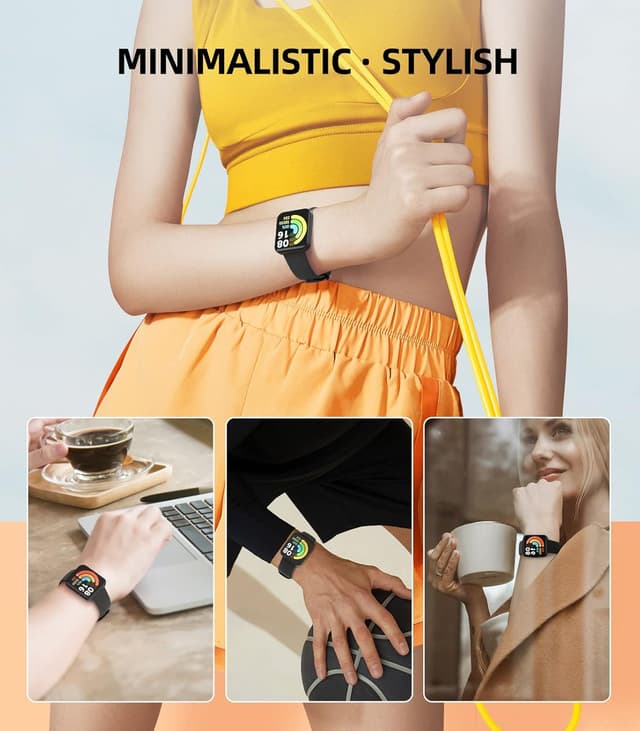 Detalle 2 de MoKo replacement sport strap for Redmi Watch 2 Lite / POCO Watch (black)