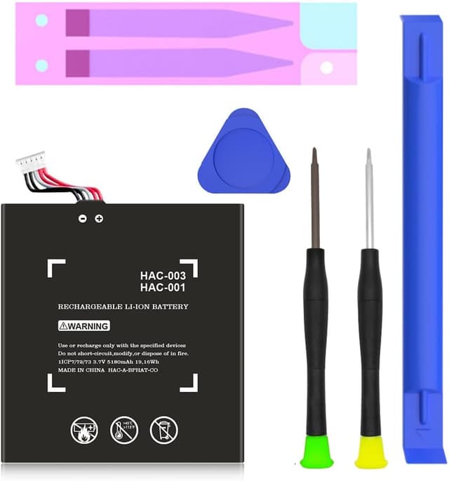Detalle de Upgraded HAC-003 Replacement Battery (5180mAh) for Nintendo Switch 2017/2019 (HAC-001/HAC-003)