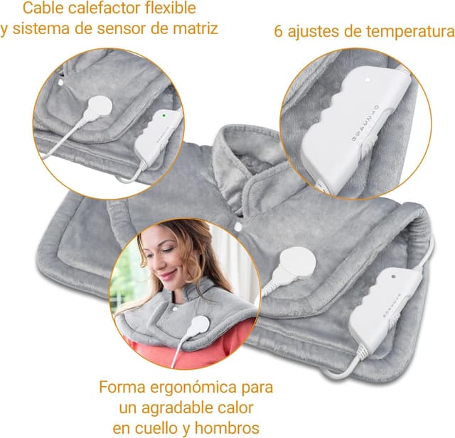 Detalle 2 de medisana HP 622 Almohadilla térmica cuello y hombros, 6 niveles