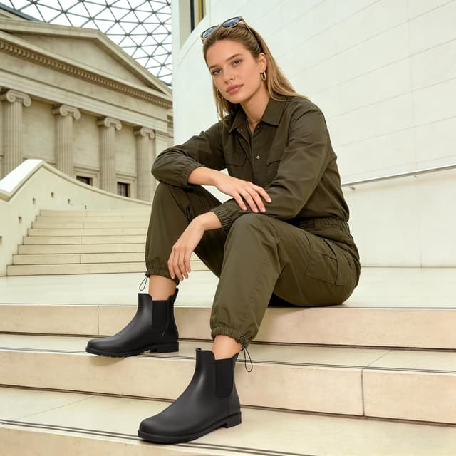 Detalle 1 de Asgard Women's Ankle Rain Boots 1️⃣0️⃣?