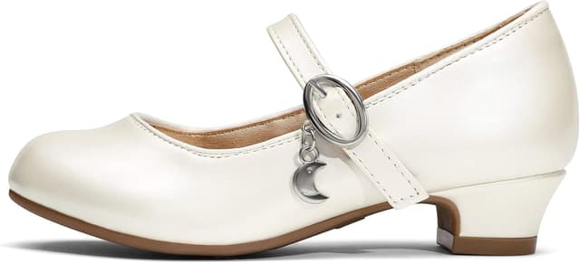 Detalle de Dream Pairs ballerines Mary Jane pour fille avec talon de 3 cm et bride réglable
