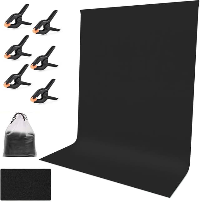 Thumbnail 6 de Oinvs Black Backdrop 1.8x2.8m