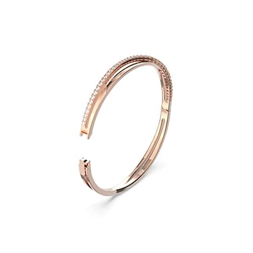 Detalle 2 de Swarovski Pulsera Twist, Baño oro rosa 💍