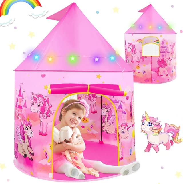 Imagen de Pop Up Tent for Girls: Unicorn Playhouse for 3–7🎪 en OfertitasTOP