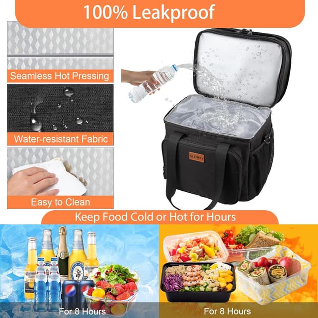 Thumbnail 4 de GLENKEY Expandable Insulated Lunch Box 20-can