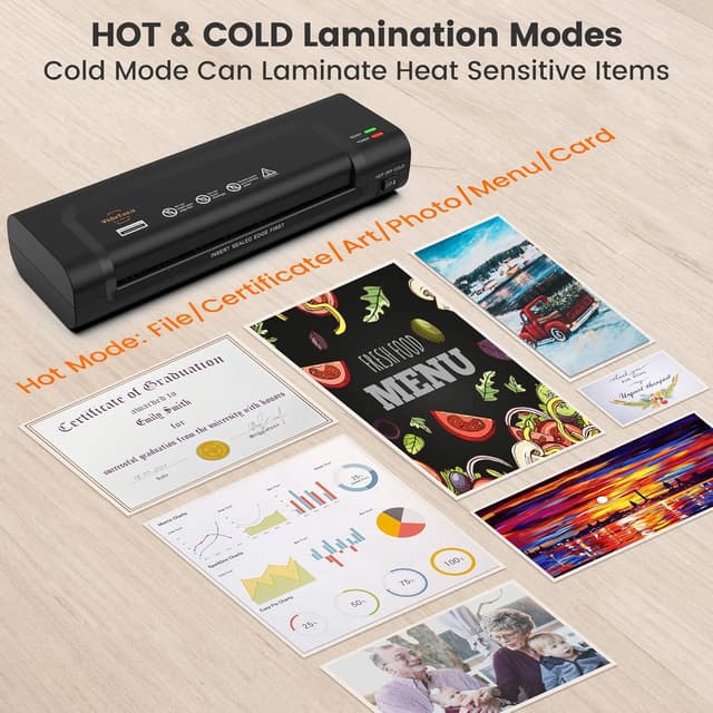 Detalle de Portable A4 Thermal Laminator 30 pouches