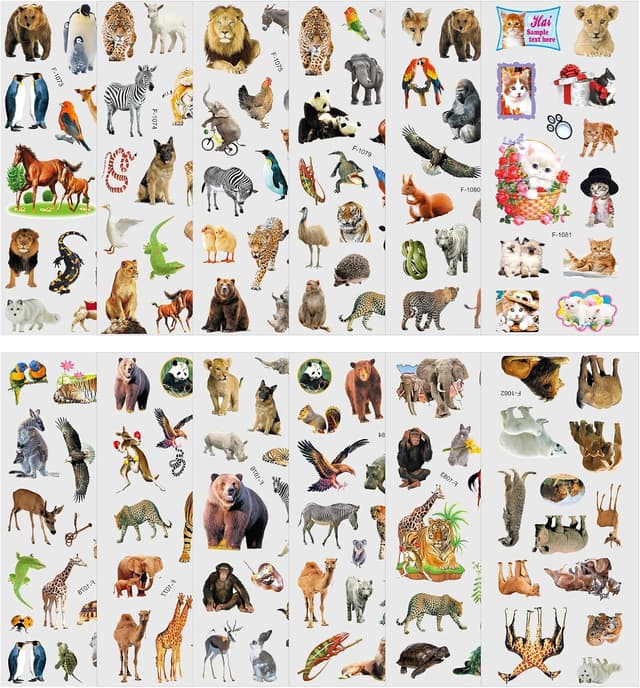 Thumbnail 3 de Vicloon Adesivi 3D bambini, 22 fogli, 550+ pezzi 🧩