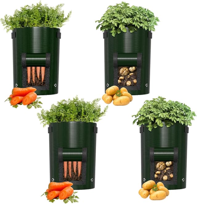 Detalle de Priksia potato grow bags 4 pack