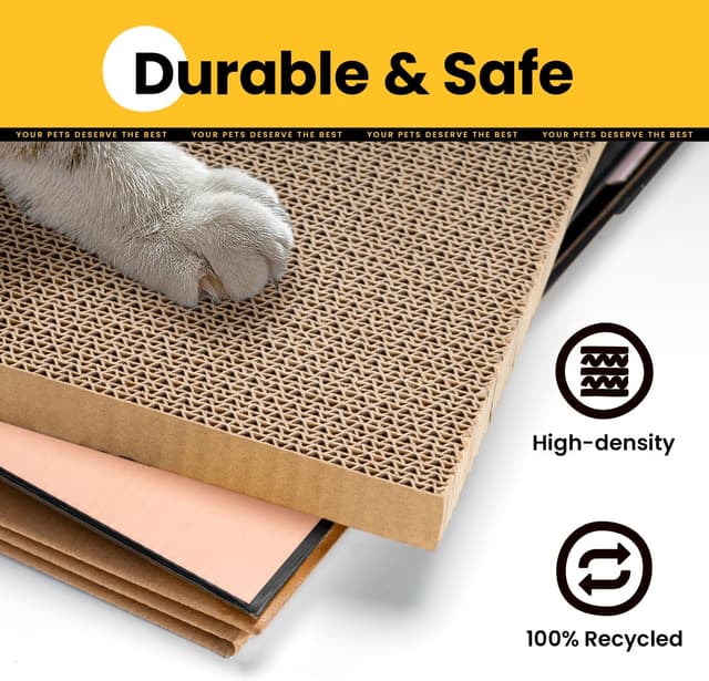 Thumbnail 1 de Conlun Cardboard Cat House with Scratcher and Catnip 🐱