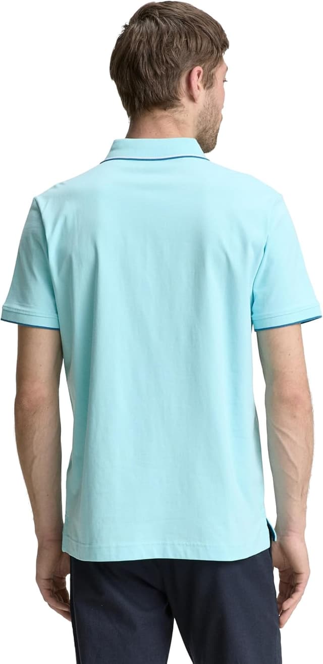 Detalle de TOM TAILOR 1046795 Polo da uomo: tessuto leggero e stile da indossare tutti i giorni