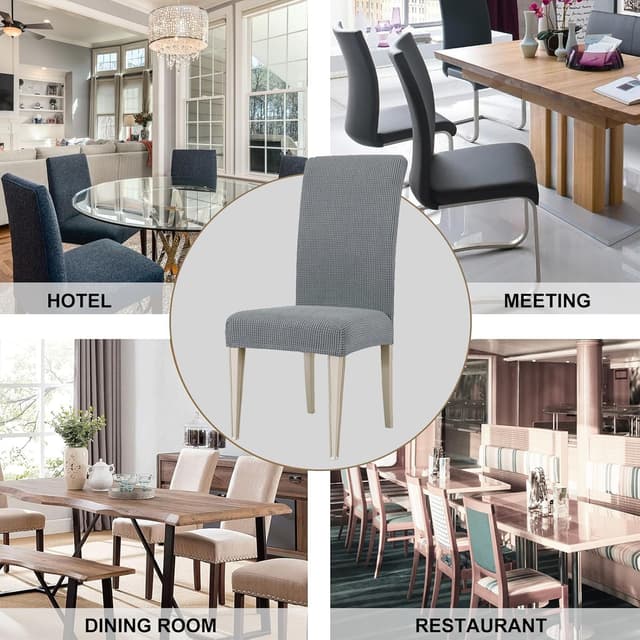 Thumbnail 6 de Ystyle housse de chaise extensible, 4 pièces