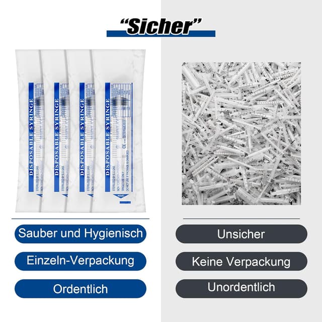 Detalle de 60 ml Kunststoff Dosierspritzen, 5er-Set