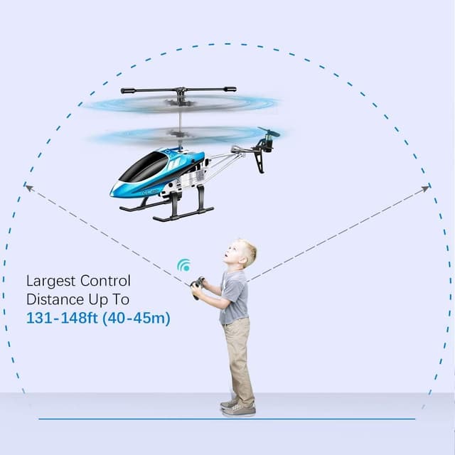 Thumbnail 1 de VATOS Hubschrauber YD-927 RC (2,4 GHz, 3-Kanal) mit LED und Gyro – Mini-Hubschrauber für drinnen