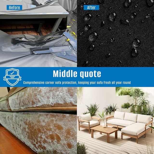 Detalle 1 de SIRUITON Gartenmöbelabdeckung wasserdicht 420D