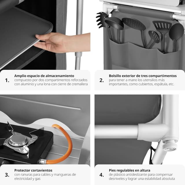 Thumbnail 6 de TecTake® Cocina de Camping Plegable ligera