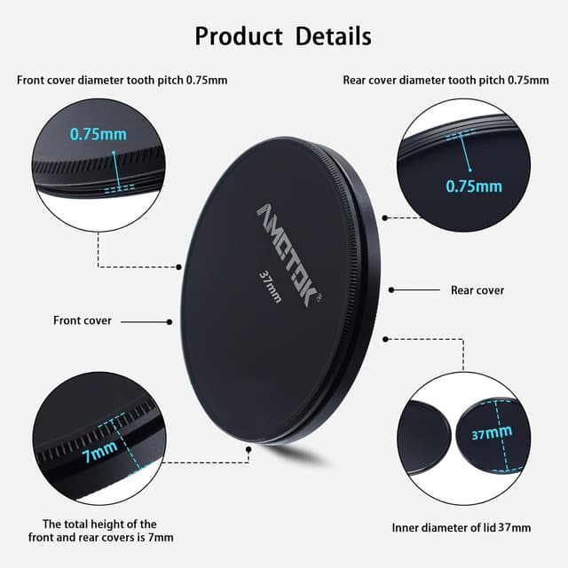 Detalle de AMOTOK 49 mm Metall-Filterkappe